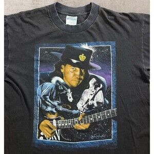 Vintage Stevie Ray Vaughan Graphic Size XL Brockum Music Single Stitch USA 90s
